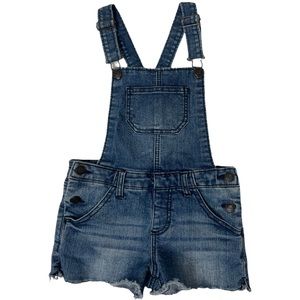 Cherokee Blue Denim Girls Overall Shorts - Size Small